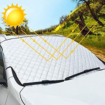Bâche Pare-Brise : la bâche 2-en-1 pour protéger votre par-brise du gel et du soleil !