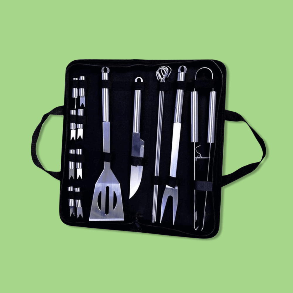 Barbec Pro : les 16 indispensables du barbecue en 1 mallette.